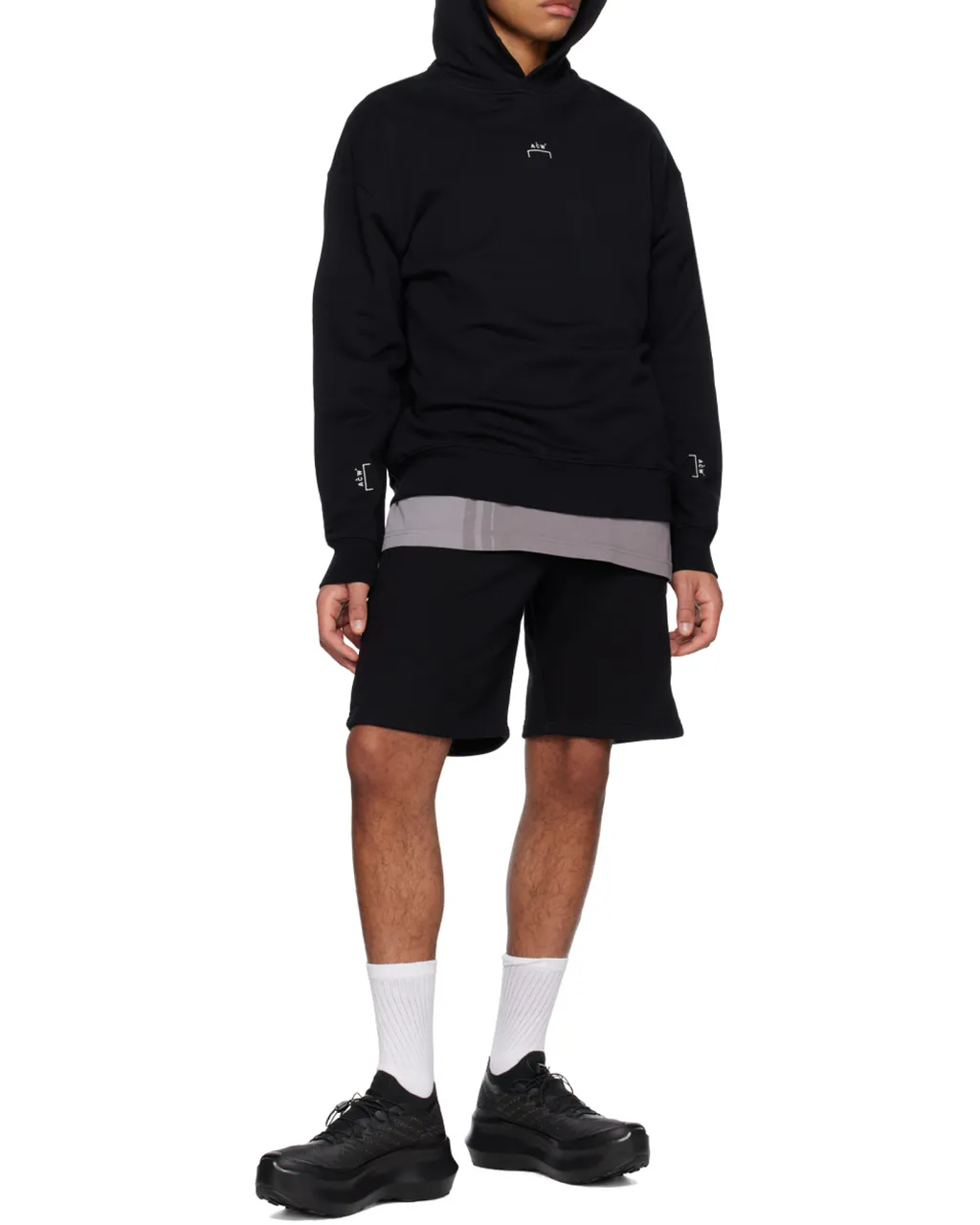 Logo Printed Straight Leg Shorts