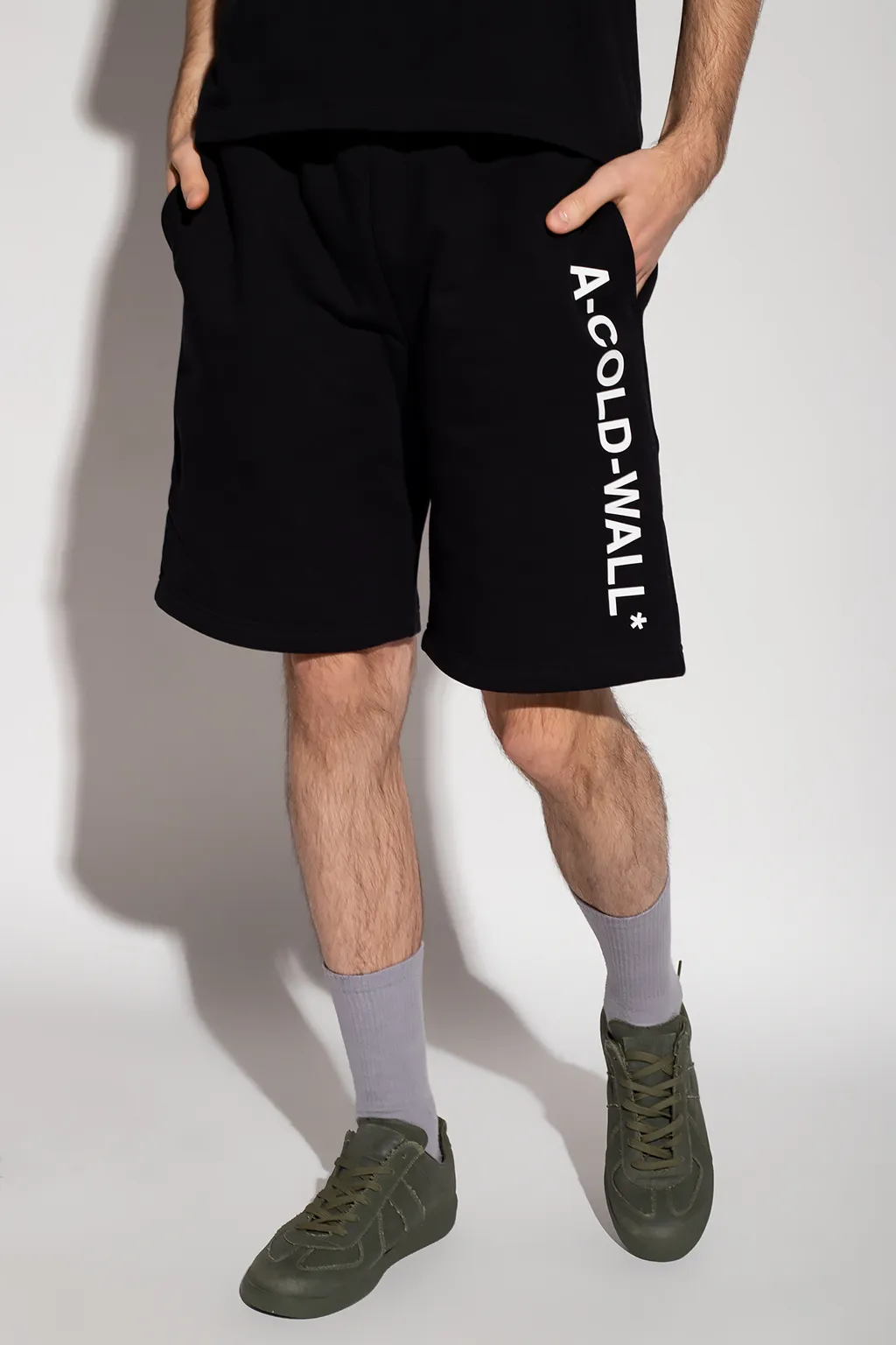 Logo Printed Straight Leg Shorts