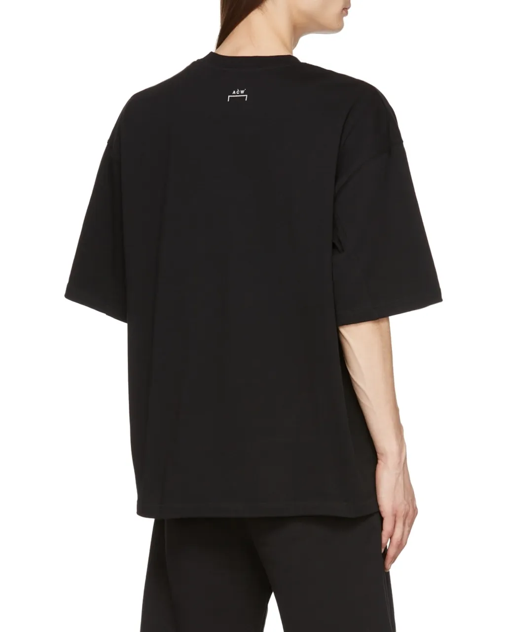 Blurred Logo Printed Crewneck T-Shirt