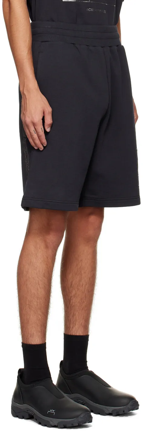 Foil Grid Track Shorts