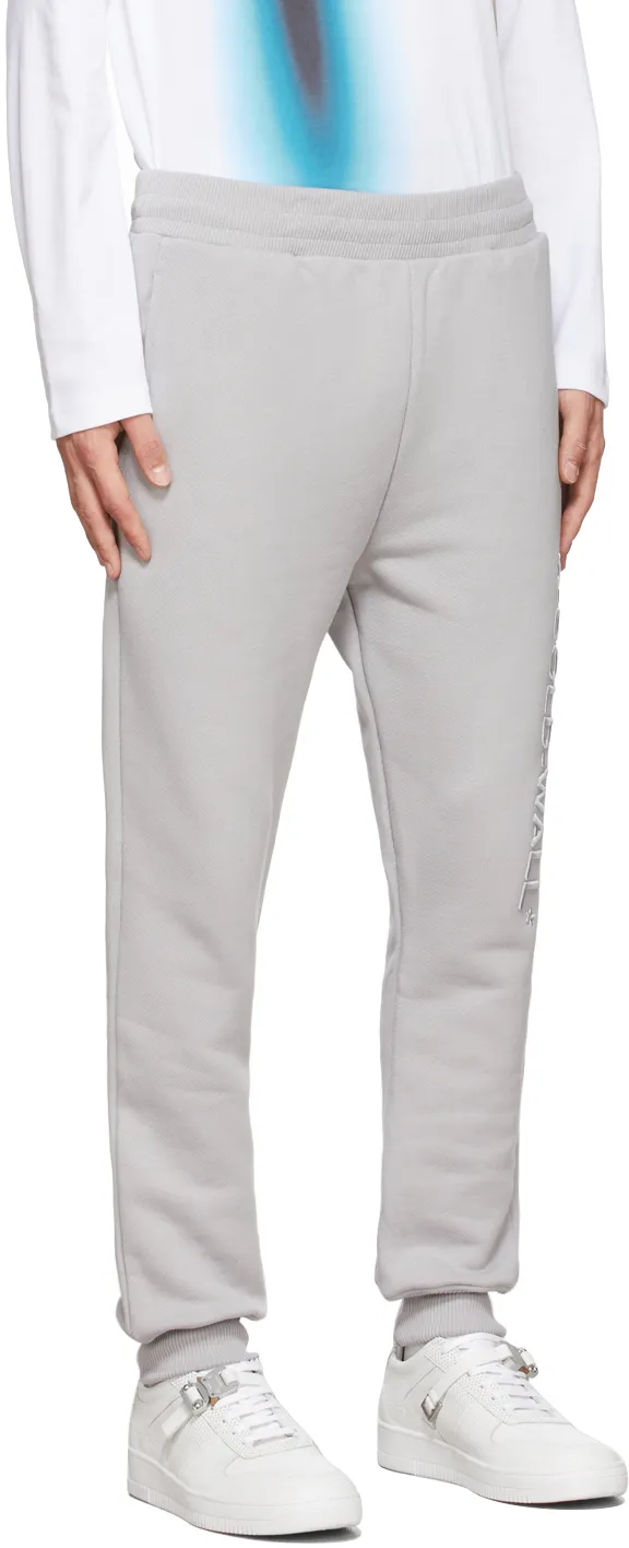 Logo Embroidered Drawstring Track Pants