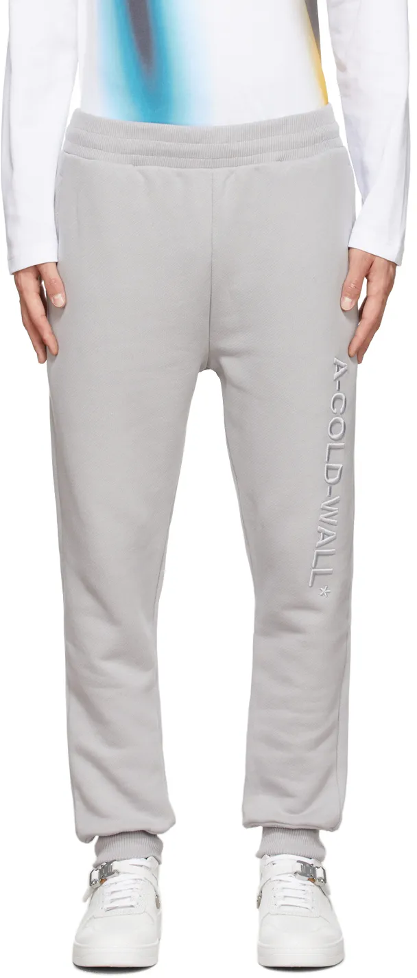Logo Embroidered Drawstring Track Pants