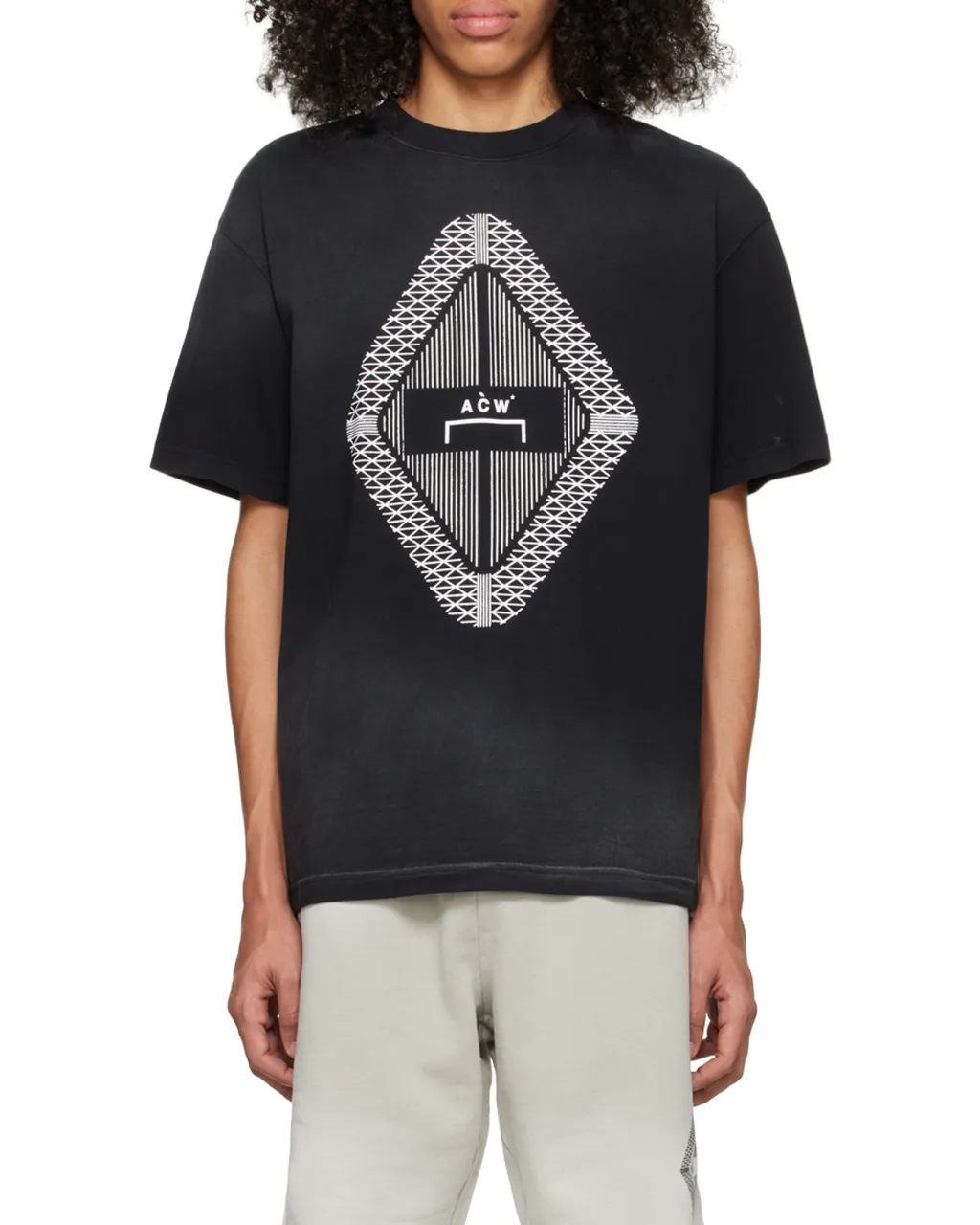 Gradient Logo Printed Crewneck T-Shirt