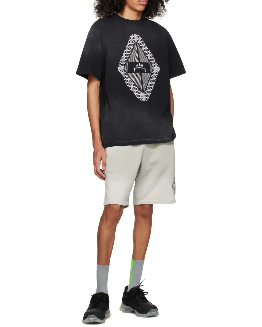Gradient Logo Printed Crewneck T-Shirt