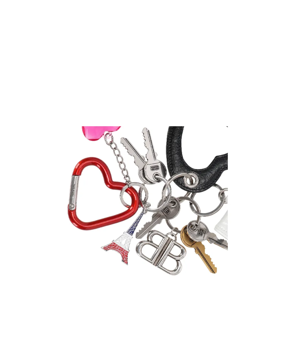 Heart Plaque Bag Charm