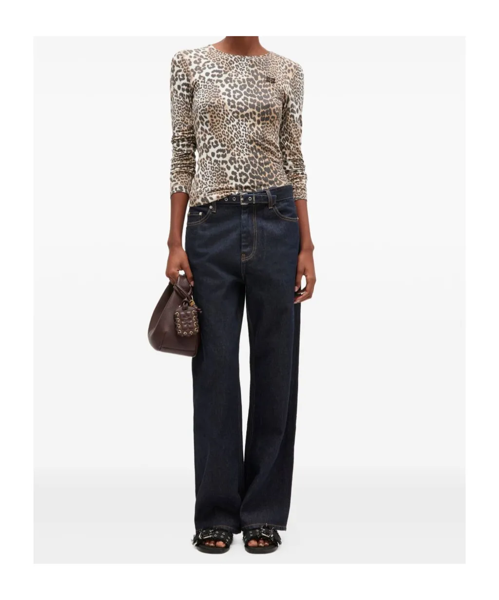 Leopard Rib Long Sleeve