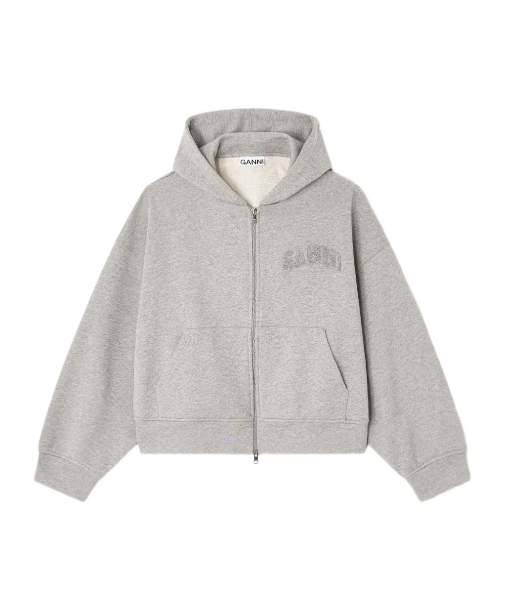 Logo Detail Zip Hoodie