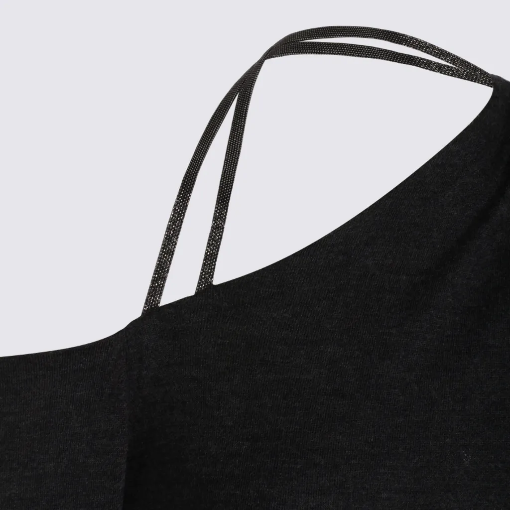 One-Shoulder Long Sleeved Knit Jumper