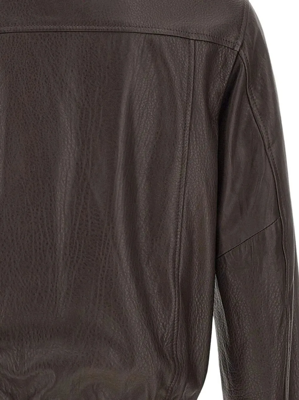 Zippered Leather Jacket