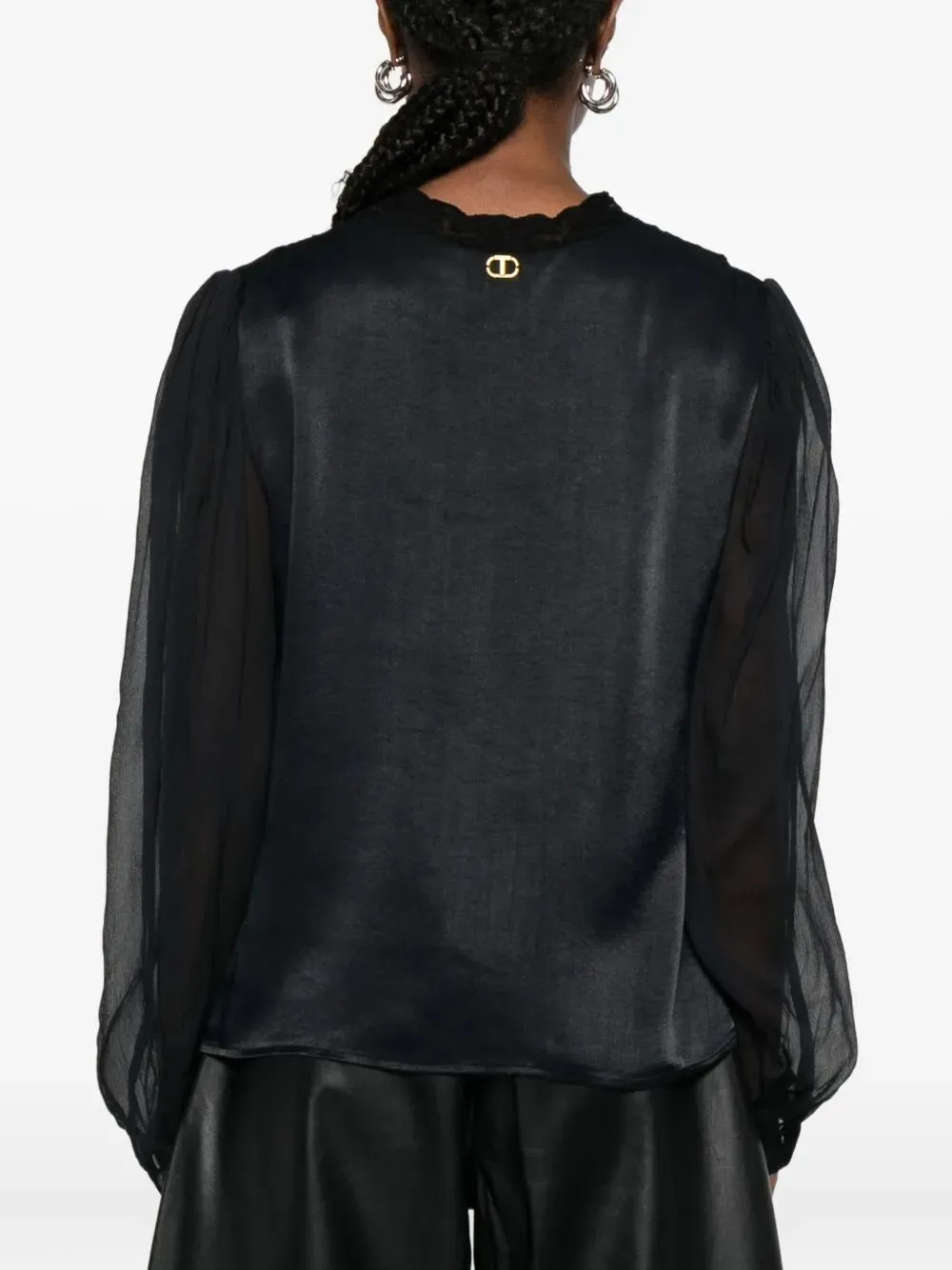 Lace-Trimmed Blouse