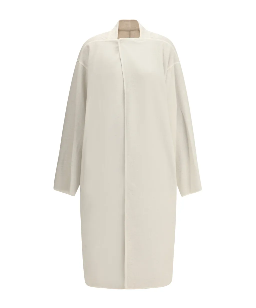 Asymmetric-Overlap Long Coat