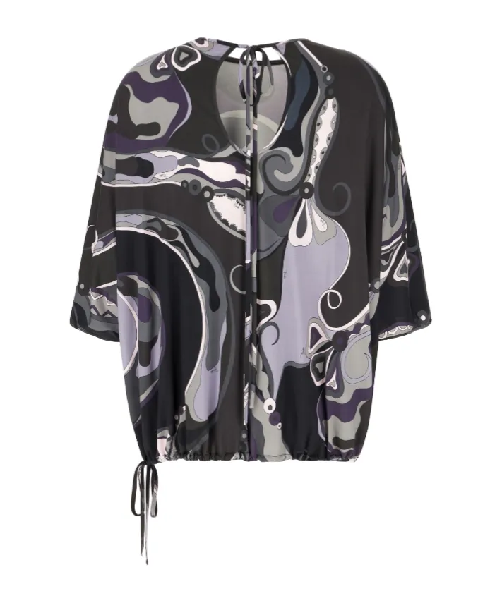 Abstract-Print Blouse