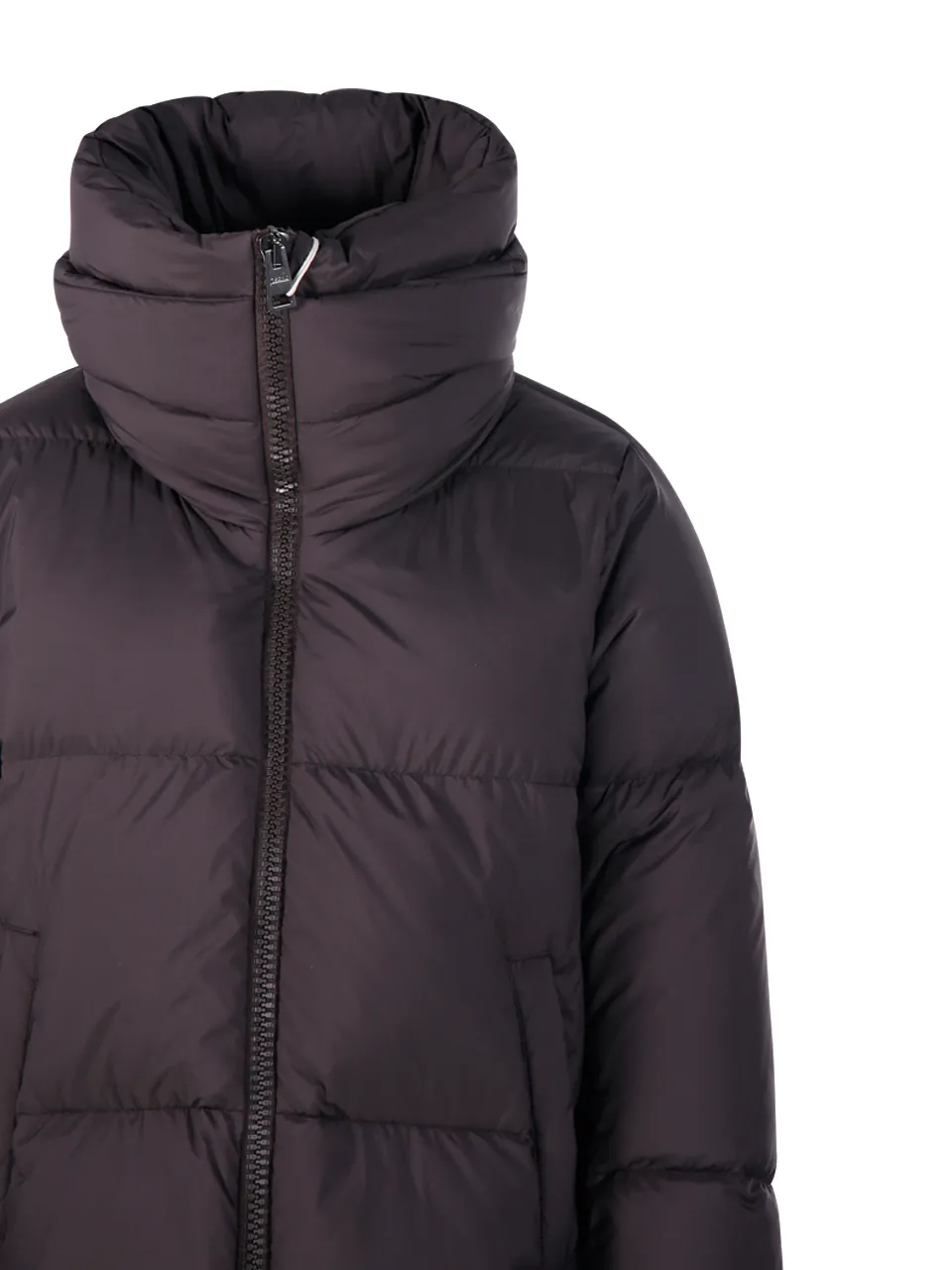 High Neck Zip-Up Coat