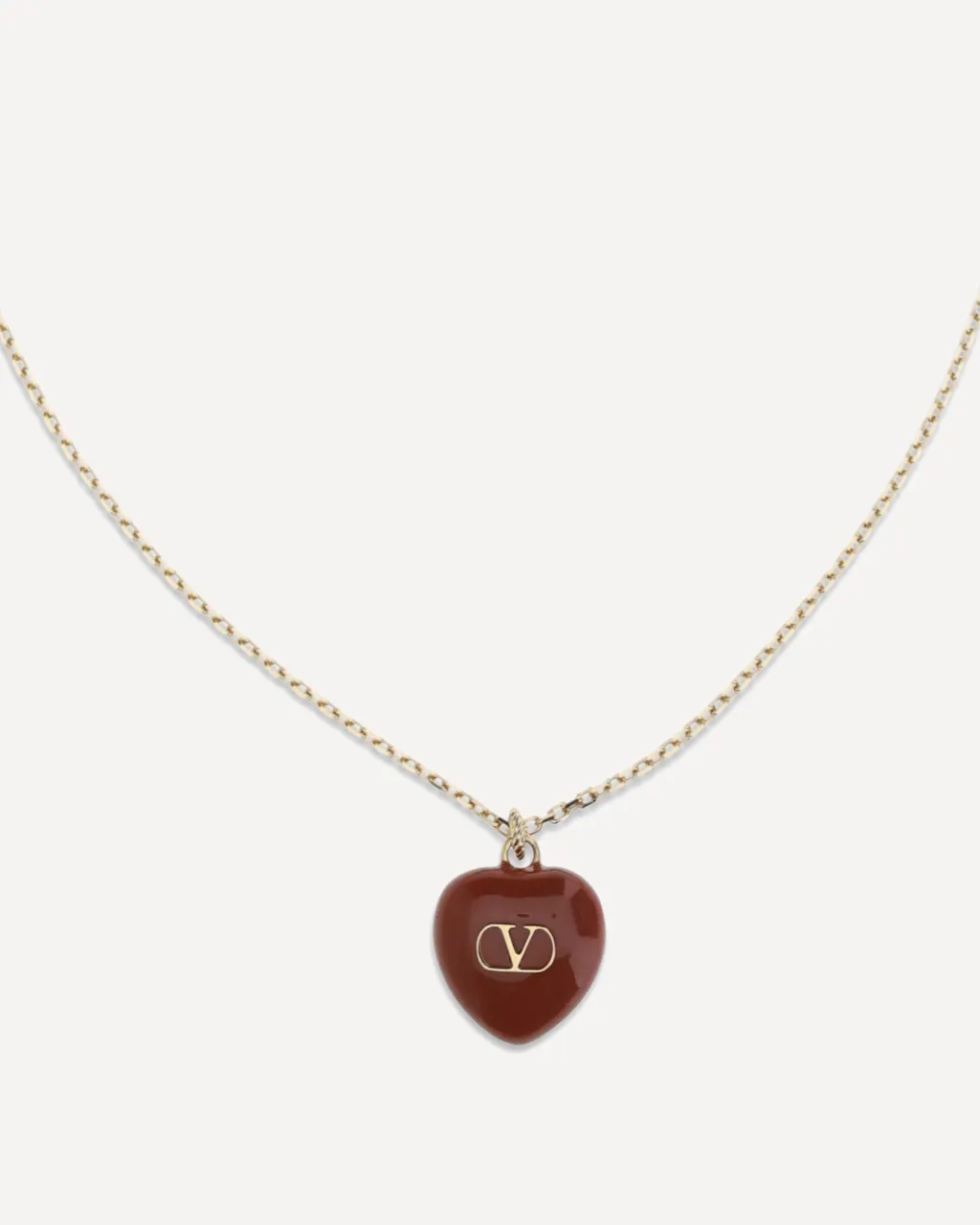 Heart-Shaped Chained Necklace