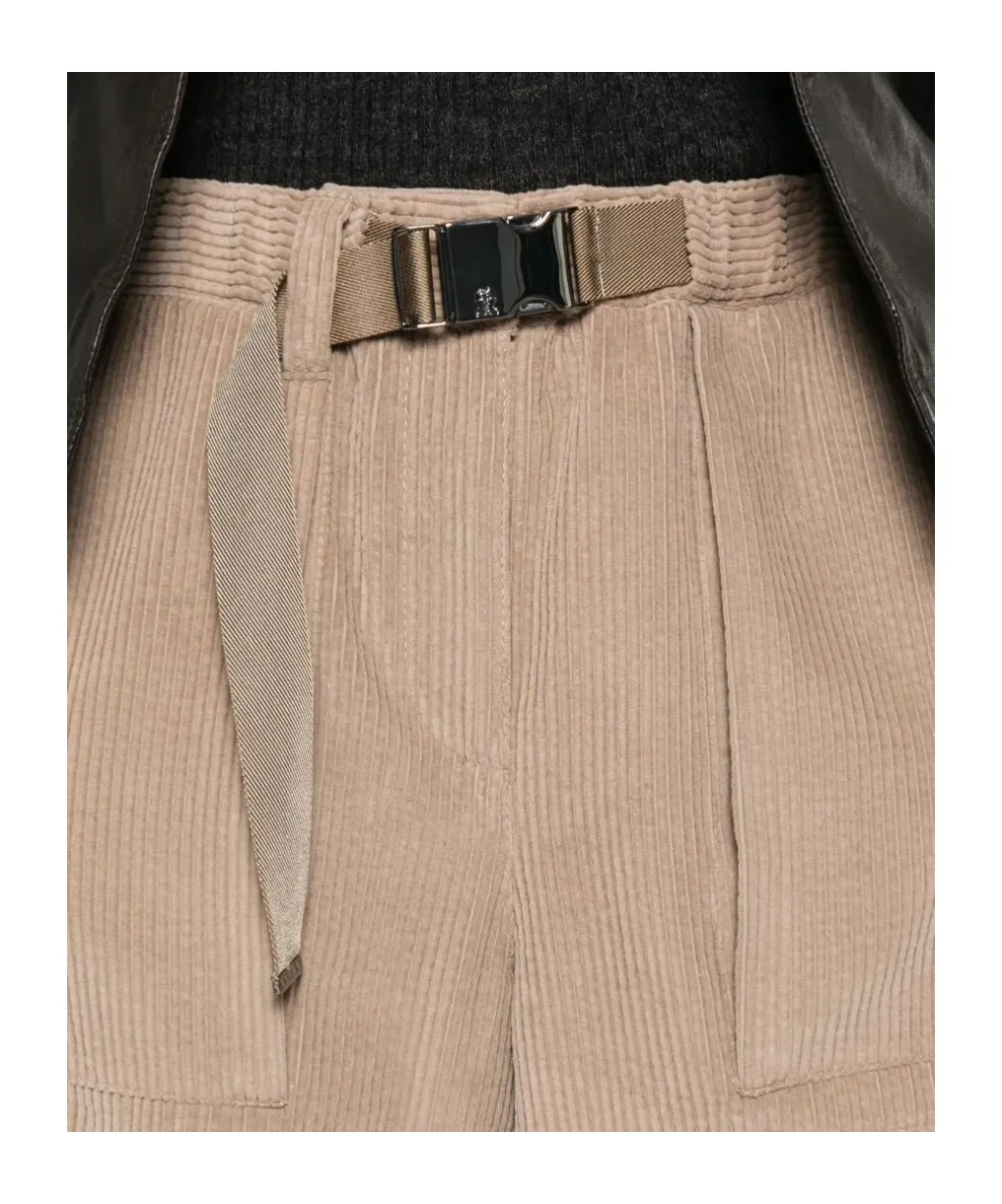 Corduroy Belted Trousers