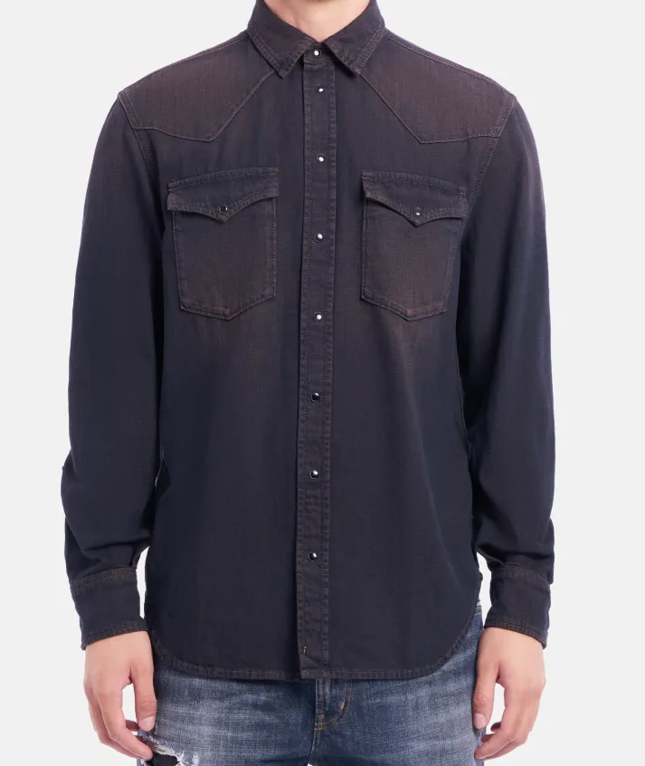 Denim Shirt With Chest Pockets