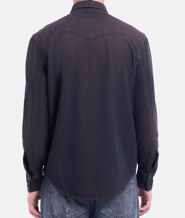 Denim Shirt With Chest Pockets