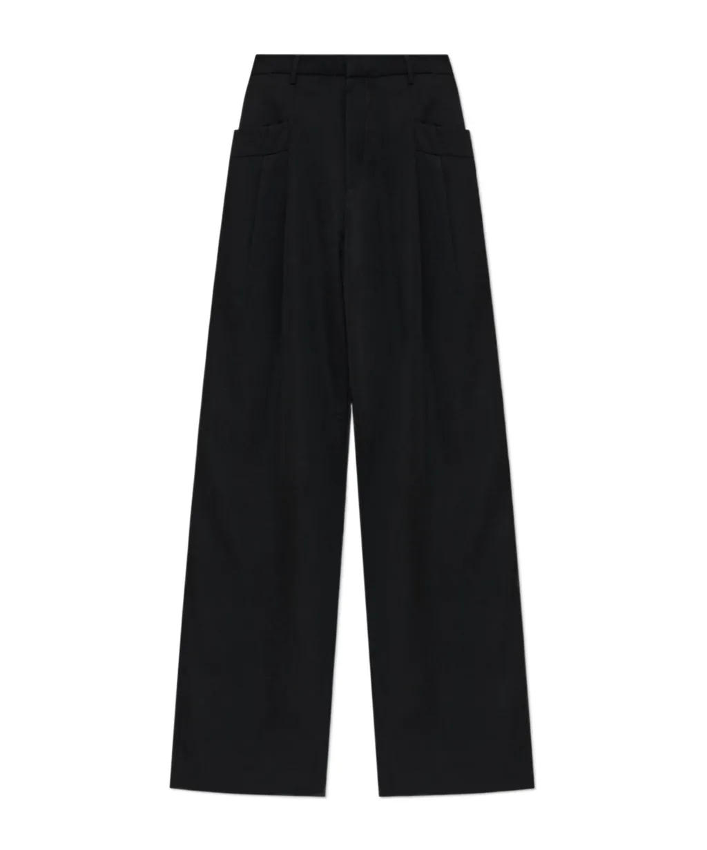 Pleated Wool Trousers