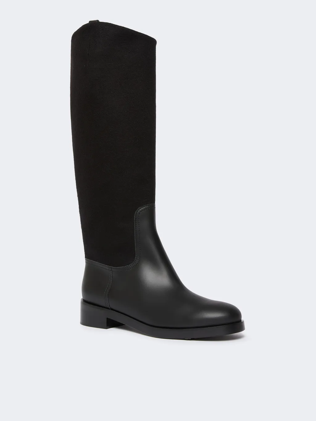 Camel And Leather Boots