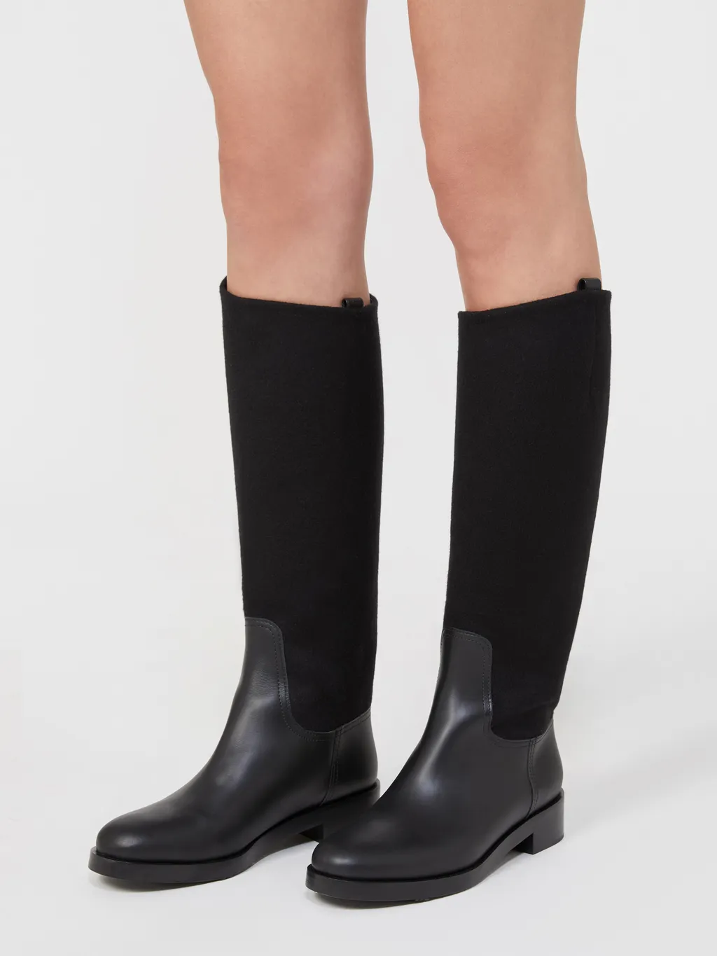 Camel And Leather Boots