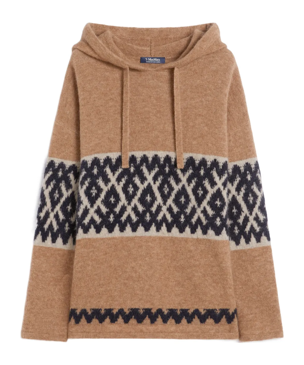 Drawstring Knitted Hoodie