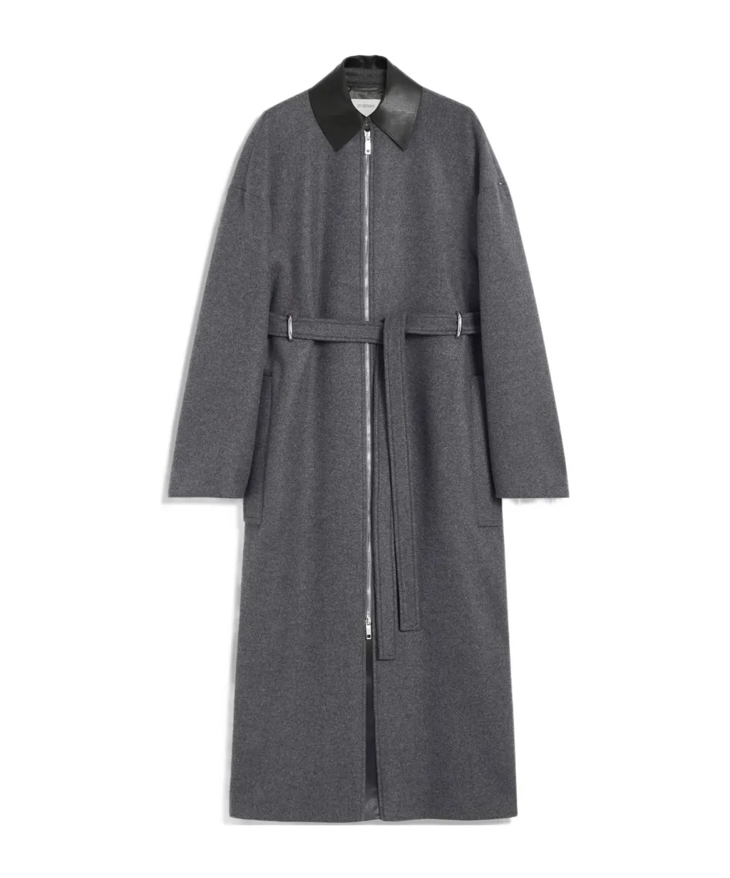 Zipped Belted Coat
