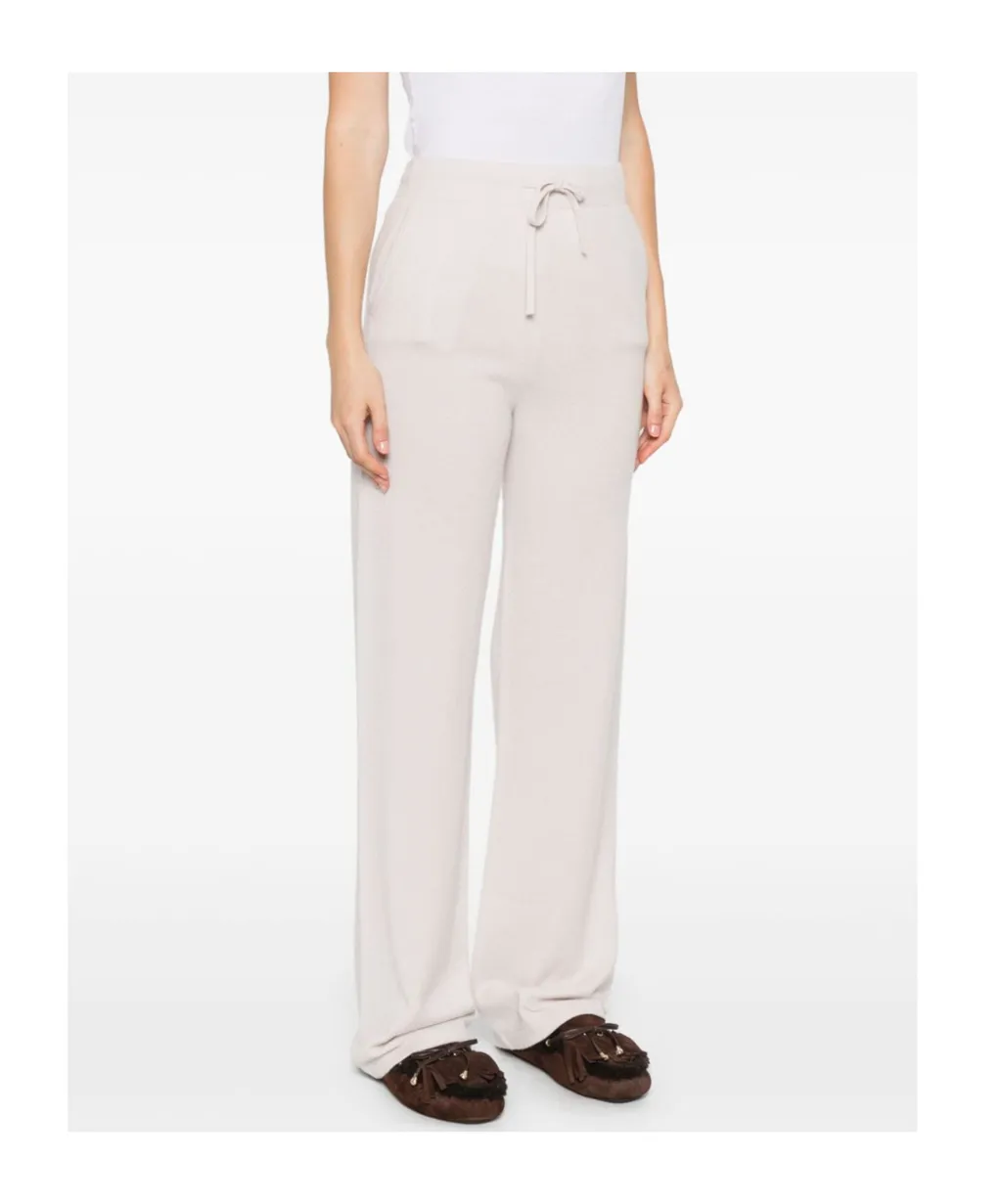 Wide-Leg Drawstring Pants