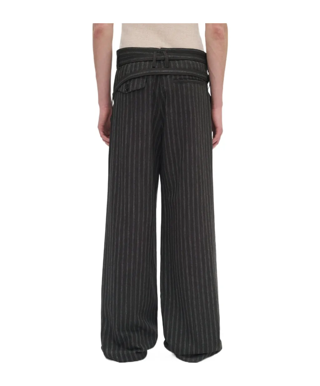 Woubrecht High Comfort Double Belted Trousers