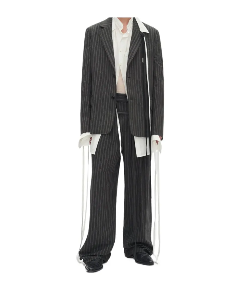 Woubrecht High Comfort Double Belted Trousers