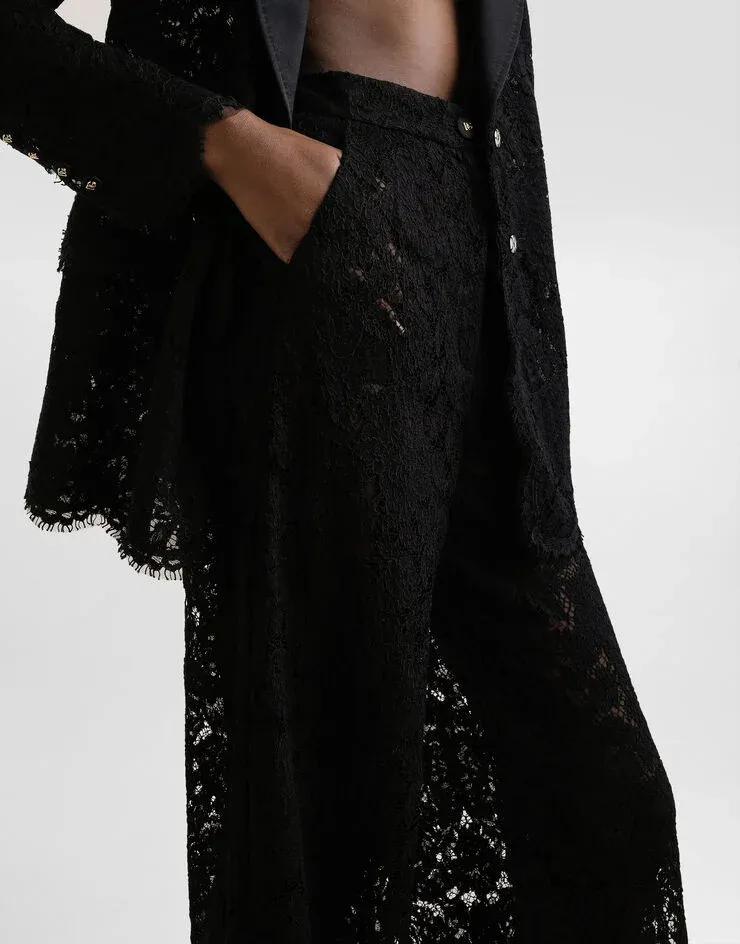 Dna Lace-Detailing Trousers