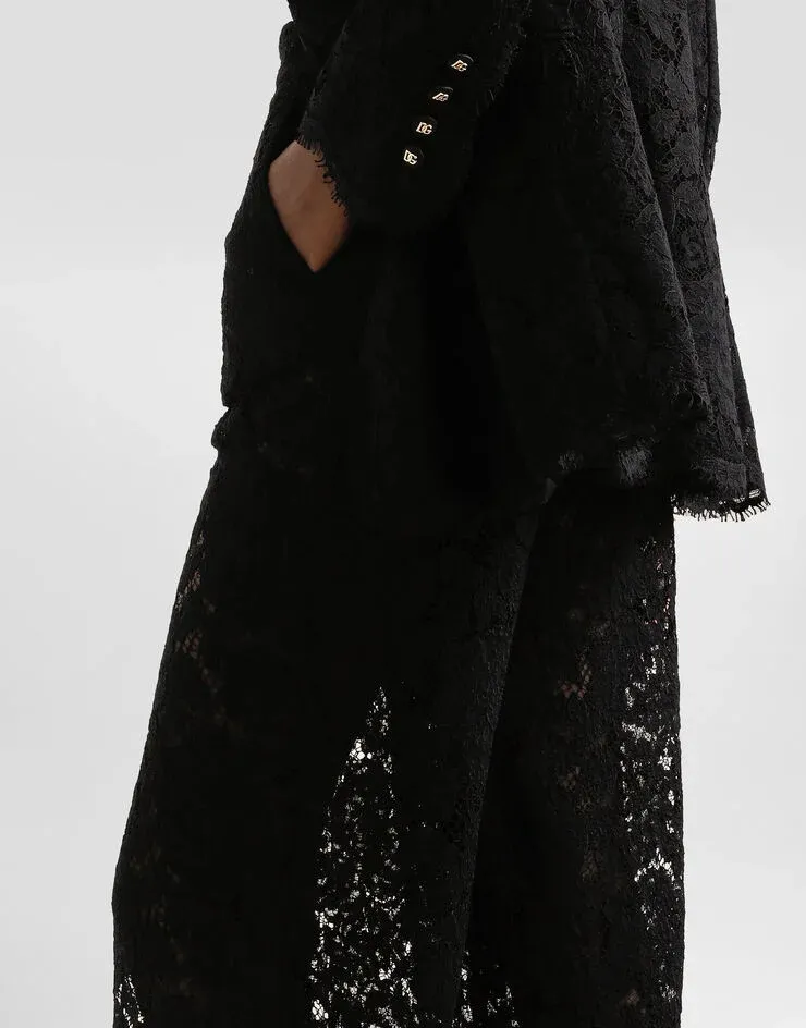 Dna Lace-Detailing Trousers