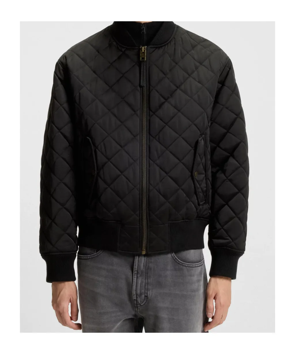Quilted Satin Jacket