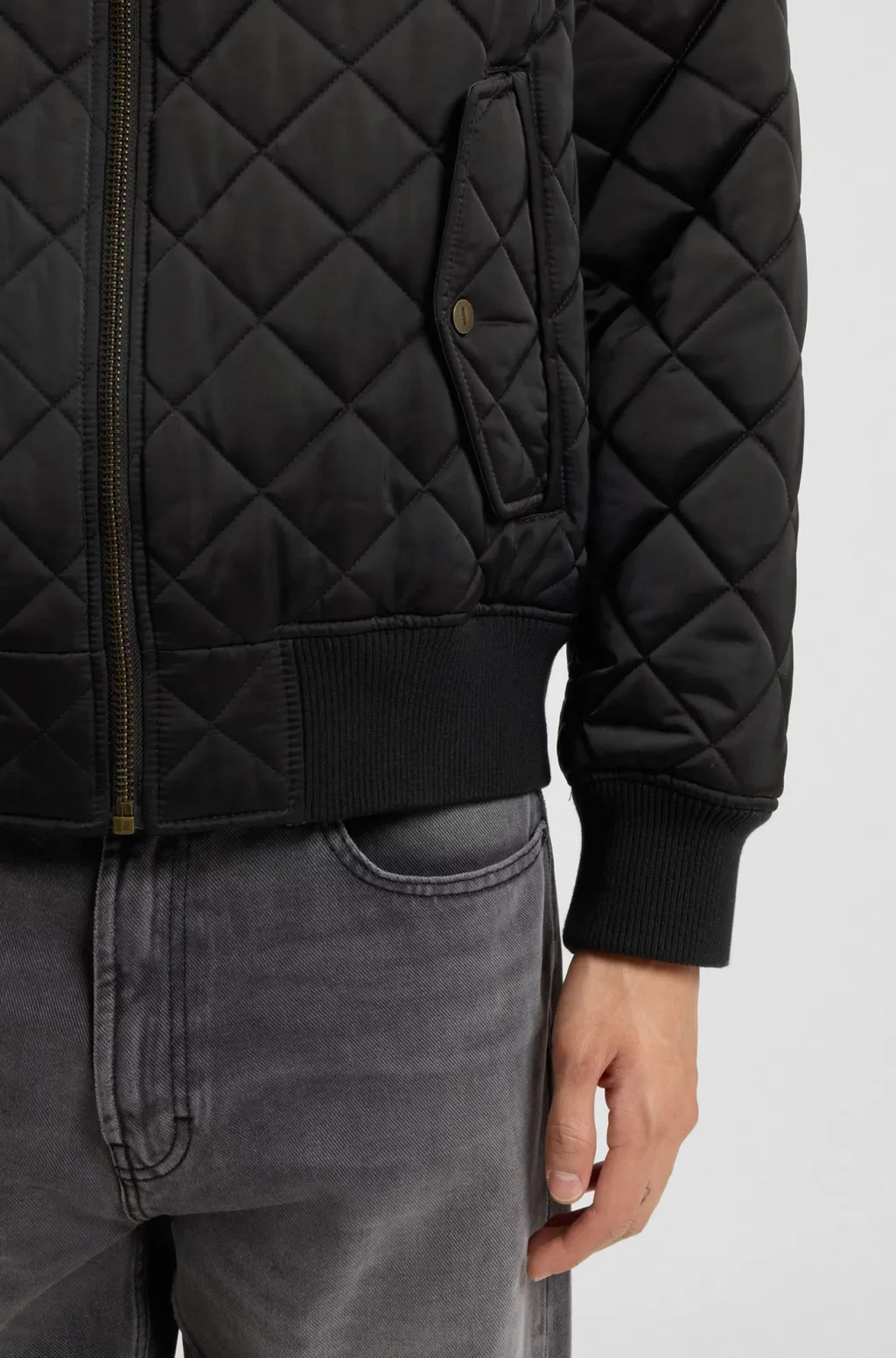 Quilted Satin Jacket