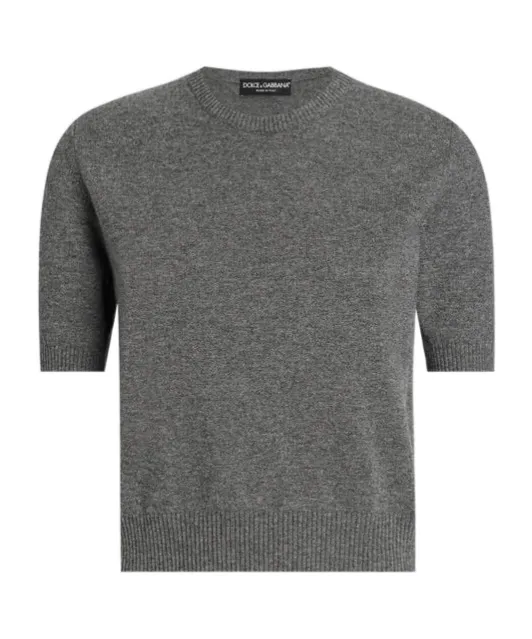 Short-Sleeve Cashmere Sweater