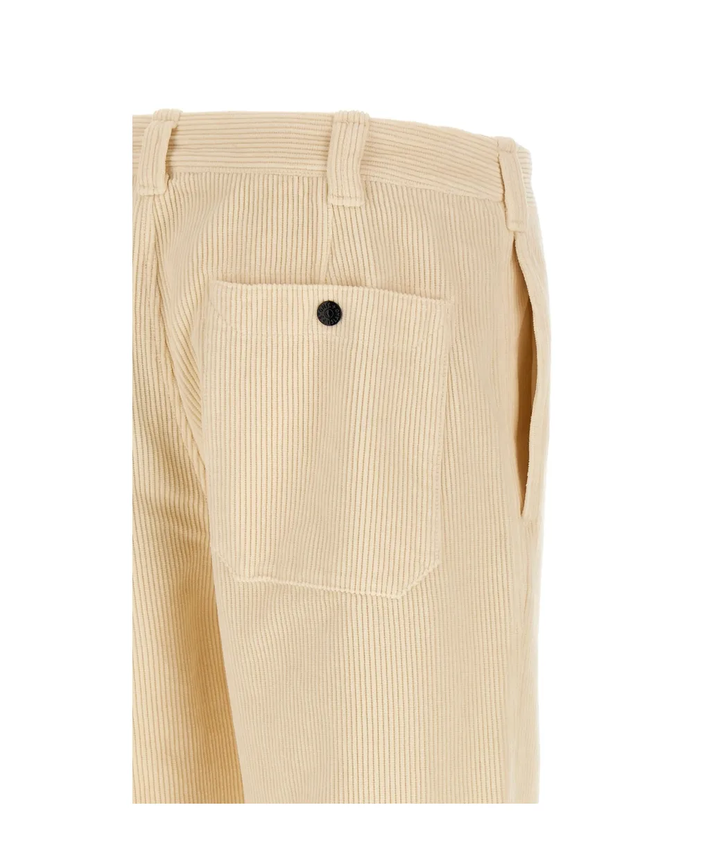 Logo Patch Corduroy Pants