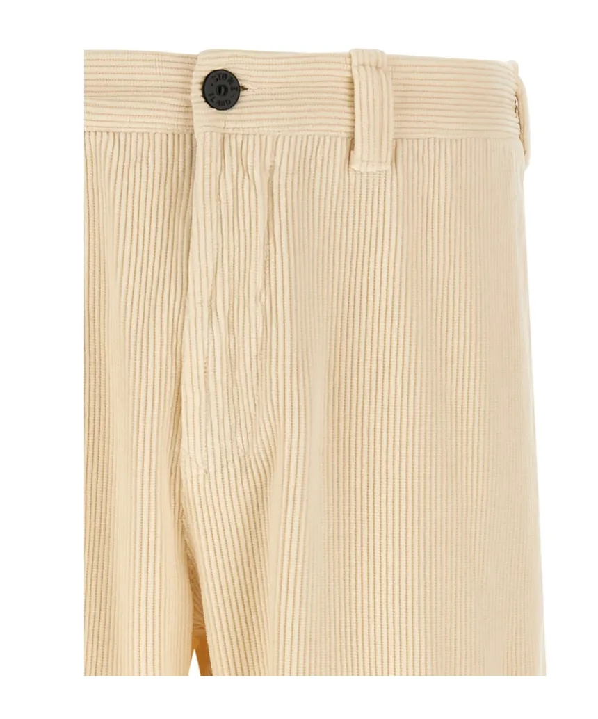 Logo Patch Corduroy Pants