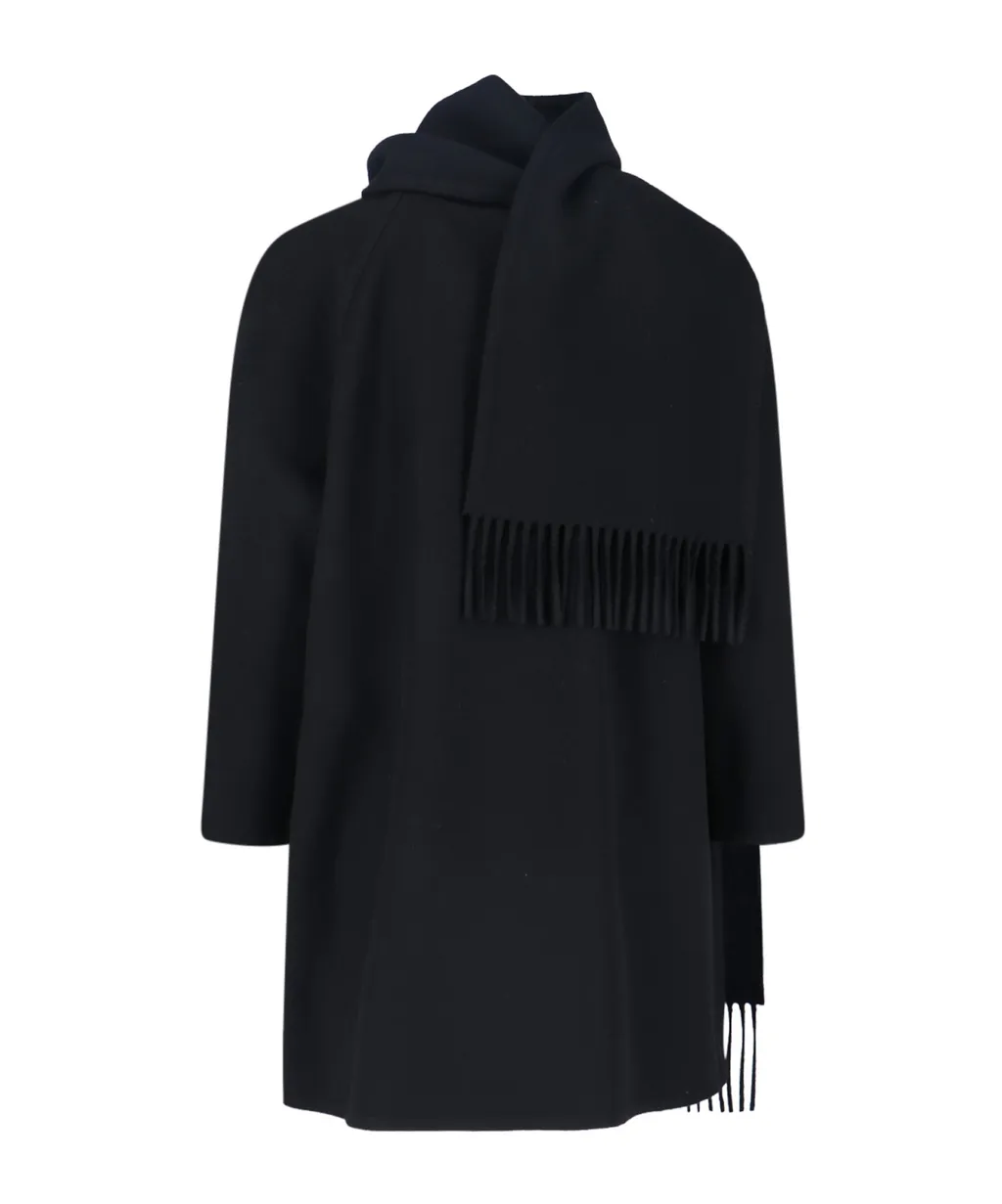 Scarf Detailed Coat