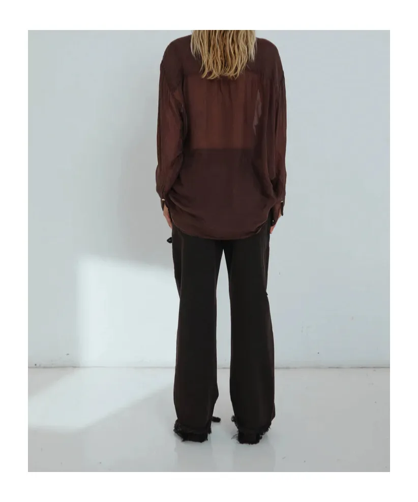 Fur Belt Loose Fit Carpenter Pants