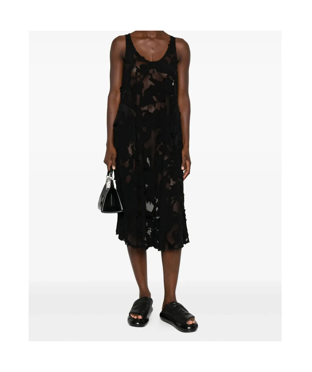 Scoop Neck Midi Dress