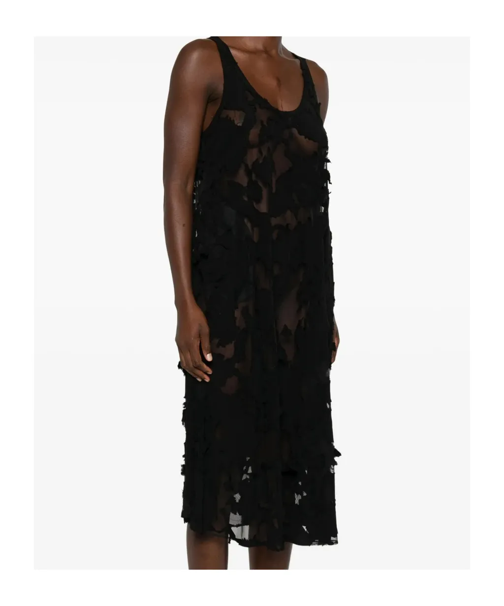 Scoop Neck Midi Dress