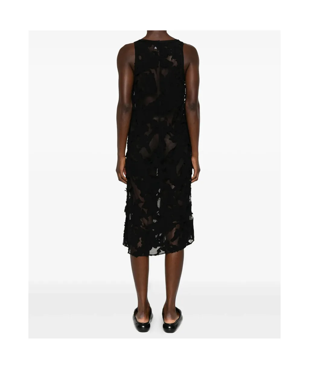 Scoop Neck Midi Dress