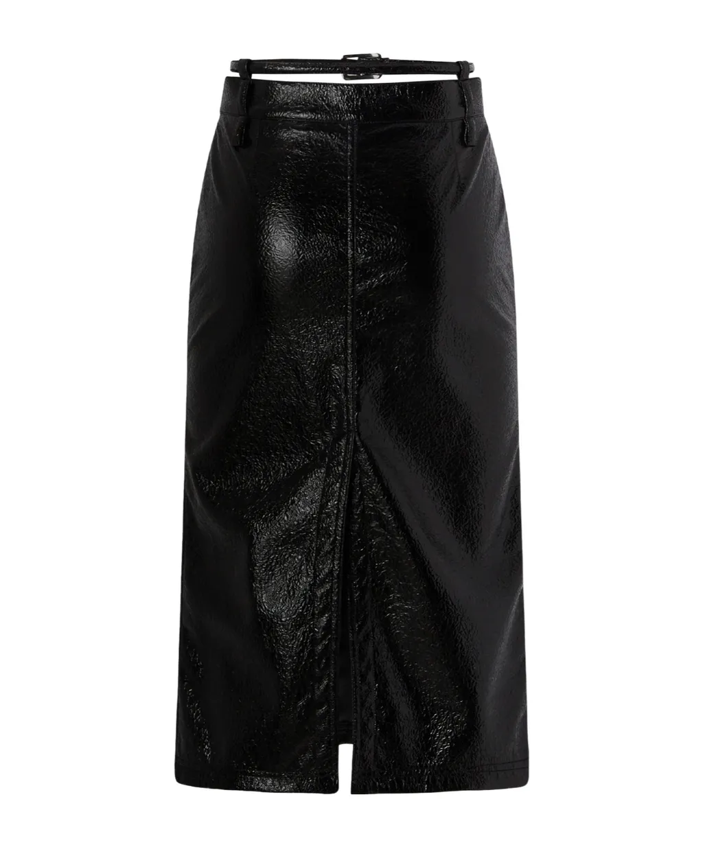 Belted Midi Skirt