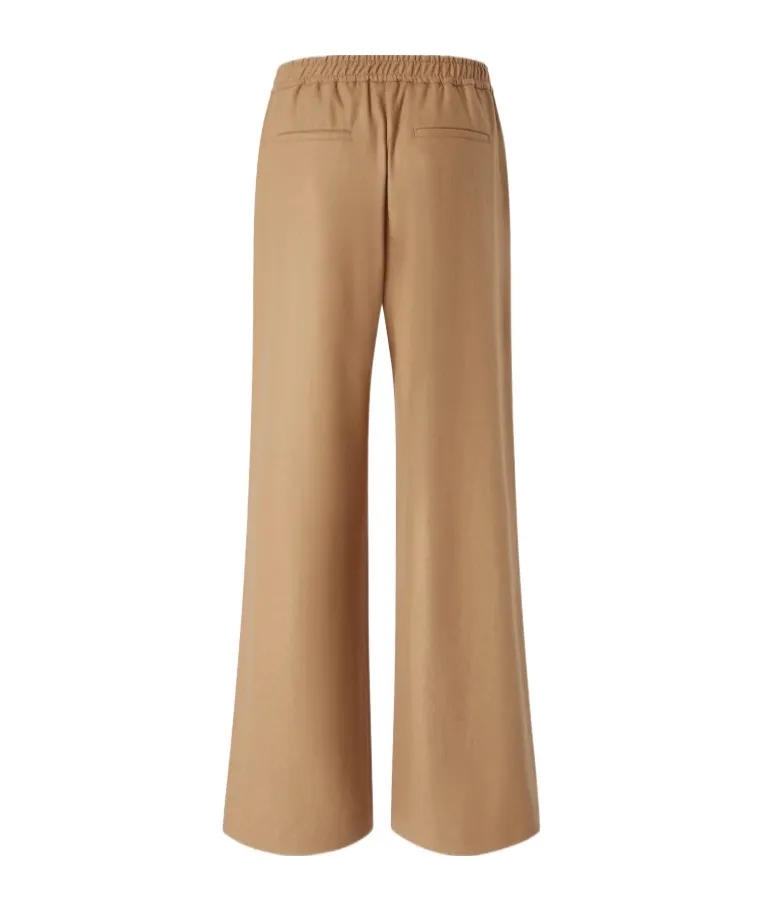 Pleated Elastic-Waist Trousers