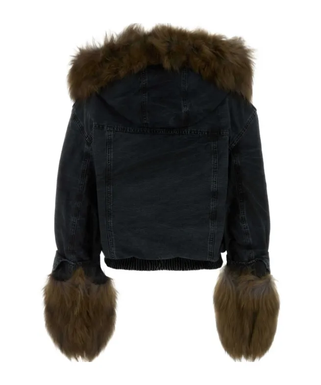 Fur-Trimmed Canvas Jacket