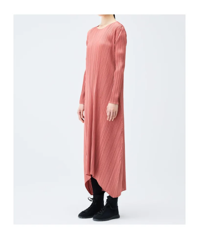 Pleated Midi Dress