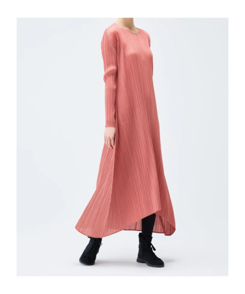 Pleated Midi Dress