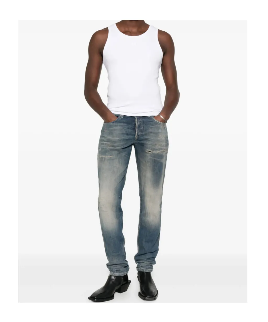 Distressed-Effect Jeans