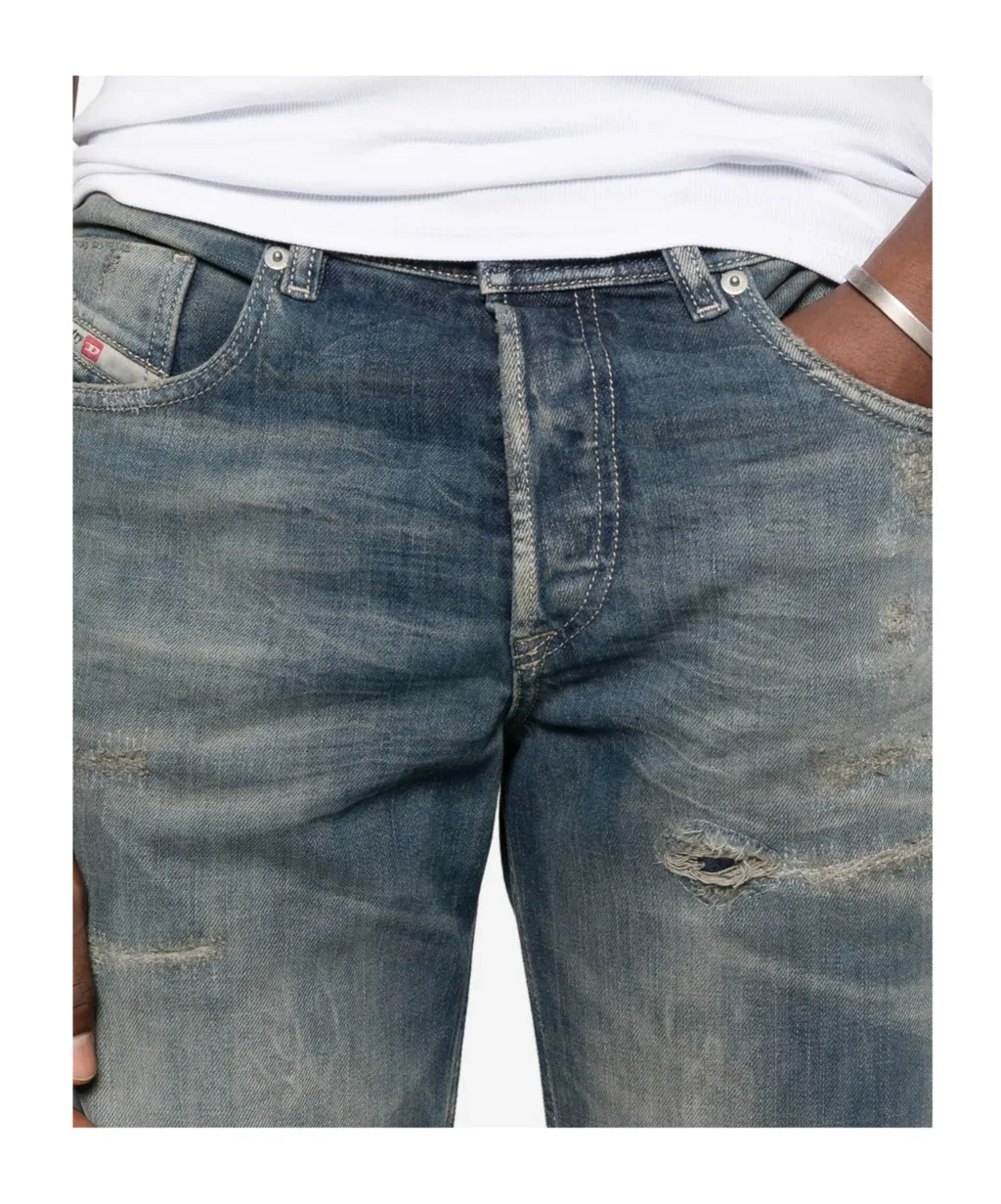 Distressed-Effect Jeans