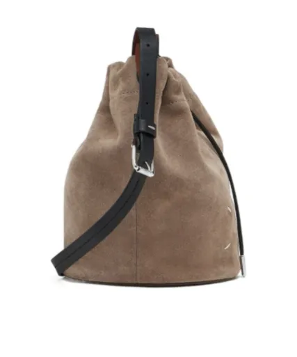 Drawstring Crossbody Bucket Bag