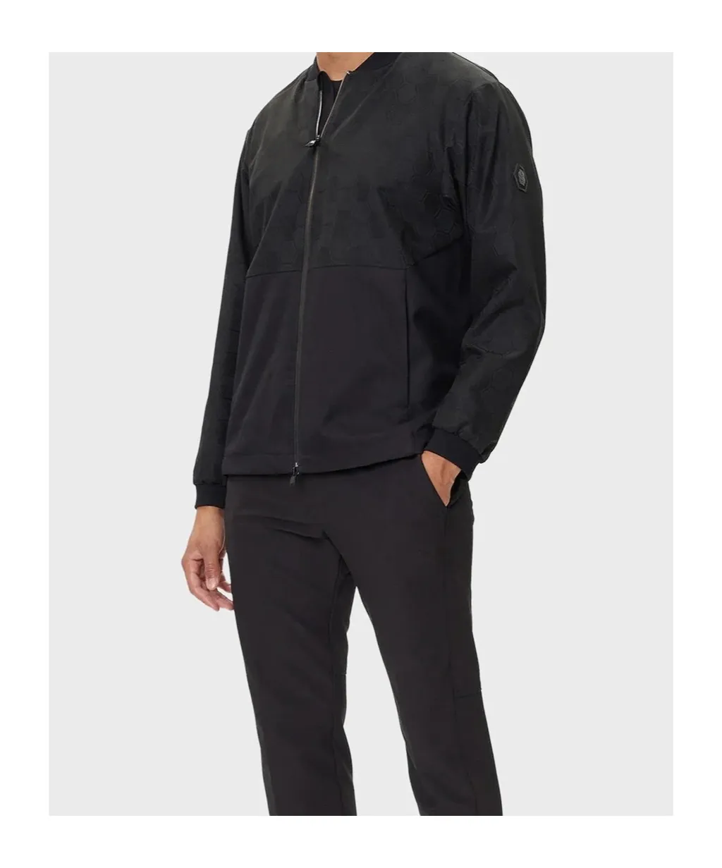 Water-Repellent Zip-Up Bomber Jacket